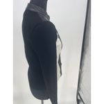 One Girl Who Like White And Black Leather Ribbed‎ Stretch Jacket Women's Small S Size 4 Photo 8