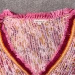 Poupette St Barth Sasha lace trimmed mini dress size medium Orange Photo 4