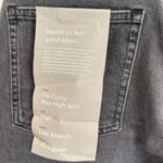 Everlane NWT Sz 28 The Curvy Way High Straight Jean Washed Black Organic Cotton Photo 9