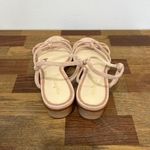 J. McLaughlin  Womens Sandals 8 Nude Strappy Kitten Heel NEW Reptile Heel Minimal‎ Photo 8