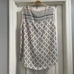 Peck & Peck Women’s Cream Sleeveless Paisley Blouse Size Large Photo 1