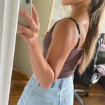 Free People Brown Ribbed Tank Top Photo 3