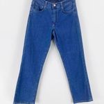 Theory Blue Medium Wash Bootcut Jeans Photo 2