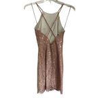 ASTR The Label Dusty Pink & Nude Criss Cross Back Mini Dress Size Small Photo 1