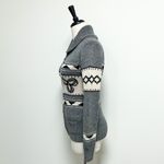 Aritzia TNA Grey Ivory Sea To Sky Zip Up Wool Cardigan Sweater NWT Fitted Medium Gray Photo 5