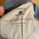 MOTHER Denim Mother x Candice Swanepoel Swooner Fray Shorts in The Angel with 100 Wings Photo 8