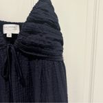 La Ligne Capucine Dress Navy Blue Medium Cotton Silk Midi Dress Photo 6