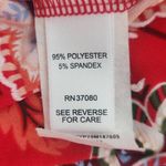 Cato  Red Floral Shift Dress with Bell Sleeves Size Large Wedding Guest Dress Photo 8