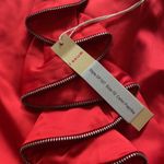 NWT ISSUE NEW YORK Satin Ruffle COCKTAIL DRESS IN Paprika Orange Red Size 10 Photo 5