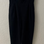 Pins and Needles Black Tapered Pleated Pocket Jumpsuit Zip Back Tank Size 2 Photo 0