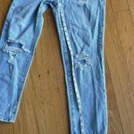 Simple Society Light Wash Straight Leg High Waisted Mom Jeans Blue Size 27 Photo 3