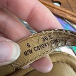 B.O.C. Brown Leather Strappy Cork Wedge Sandals Womens 6 Beachy Strappy Heels Tan Photo 8