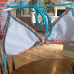 Colorful striped Terry Cloth Like String Bikini Pink Size undefined Photo 3