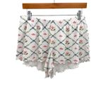 Hill House Home Nina Short Pajama Set Pastel Trellis Organic Cotton Women M Photo 3