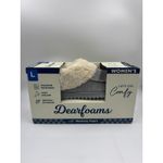 Dearfoams  Slippers Women L 9-10 House Faux Fur Shoes Indoor/Outdoor Gray New Photo 3