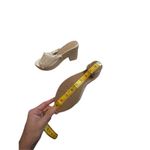 Espadrille Platform sandals off white braid detail ivory sandal sz8 (no tag) Size 8 Photo 6