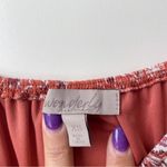 Wonderly Floral Dress Orange Pink Square Neck Photo 3