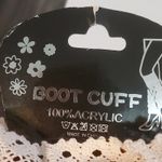 Lace Boot Cuffs/Warmers Wine/White Winter Balletcore Cozycore Tomato Girl Comfy Purple Photo 3