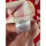 Peach Love California  Red White Striped Puff Sleeve T Shirt Top Women's Size S Photo 4