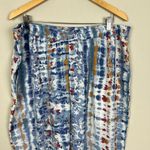 Tolani  Collection Pants Womens Large Blue Print Pull On Wide Leg Pockets Relaxed Photo 5