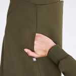 FIGS Rafaela Oversized Longsleeve Scrub Top in Spruce, Size X-Large Photo 5