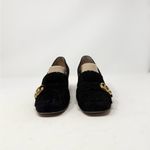 Gucci  Marmont Black Fringe Suede Loafers Size 39 Photo 10