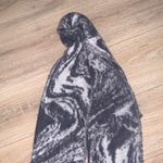 A New Day Gray and White Marble Pattern Scarf Fringe Photo 1