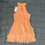 Sienna Sky Orange Floral Mini Dress Photo 5