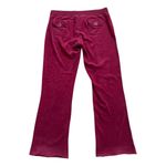 Vintage Y2K Crest Velvet Sweat Track Pants Low Rise Velour Women's Size Large Red Photo 1