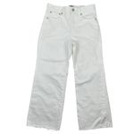 J.Crew  High Rise Wide Leg Crop Jeans White Size 25 Petite Photo 3