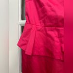 barney's new york  Made in Italy Pink Cap Sleeves Peplum Midi Dress Size 36 US 4 Photo 3