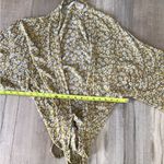 Jen's Pirate Booty  $132 Crowne Yellow Floral Kimono Jacket Top Size P Small Photo 3