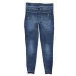 Spanx Distressed High Rise Ankle Skinny Jeans Pull On Tummy Control Size Medium Photo 2