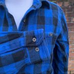 Woolrich Women’s  Blue Black Plaid Button Down Flannel Shirt XS Vintage? Photo 3