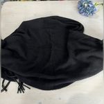 HYFVE  black fringe sweater wrap‎ size large Photo 5