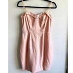 Super Down Light Pink Mini Side Slit Cocktail Dress - Small Photo 3