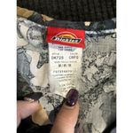 Dickies Scrub Top Camo/Camel Green/Tan Print Short Sleeve V Neck Pockets Size M Photo 4