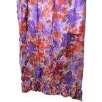 J.Crew NEW  Purple Pink Floral Ruffle Hi Low Midi Skirt Sheer Coastal Garden 18 Photo 6