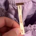 Free People  Lavender Ruffle Flowy Tube Top Size Medium Photo 3