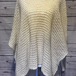 Aeropostale  Cream Beige Knit Poncho Size Small/Medium Photo 0