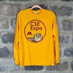 Gildan Shirt Woman's Small Yellow Minnesota CSE Expo Staff Shirt Casual College Photo 0