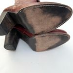 Bed Stu  Womens Boots Embark Scarlet Red Rustic Leather Mid Calf Size 10 Photo 4