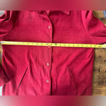 Harvé Benard Vintage Harve Bernard Red Suede-Feel Shacket - Size 10 Photo 8