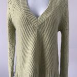 Anthropologie  Lt. Green and Yellow Marled V Neck Sweater  Sz XS (b33) Photo 0