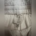 Joie  Women’s  White Gauze Wide Leg Drawstring 100% cotton Pant NWOT Photo 2