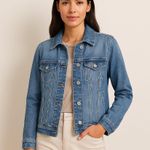 Hollister  Classic Blue Denim Trucker Jacket Size Small Photo 0