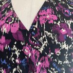 Sag Harbor Whimsygoth Dark Romantic Mesh Faux Wrap Short Sleeve Blouse Sz L Photo 3