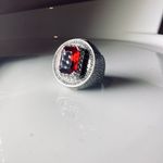 JTV Sterling Silver Statement Ring Red Photo 7