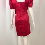 Milly  Red Midi Dress with Bow Accent original price $550 Photo 7