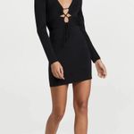 Revolve Significant Other Black Knit Long Sleeve Mini Dress Size 4 Photo 0